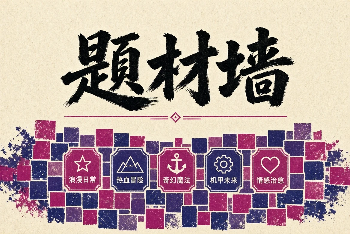 题材墙动漫主题视觉